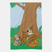 Yogi Bear and Boo Boo Picnic Snack Geschirrtuch (Vertikal)