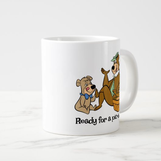Yogi Bear and Boo Boo Picnic Snack Jumbo-Tasse (Vorderseite Rechts)