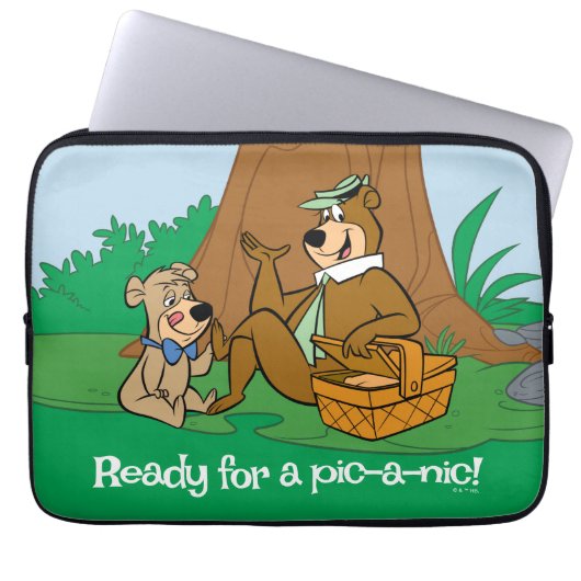 Yogi Bear and Boo Boo Picnic Snack Laptopschutzhülle (Vorderseite)
