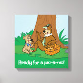 Yogi Bear and Boo Boo Picnic Snack Leinwanddruck (Vorderseite)