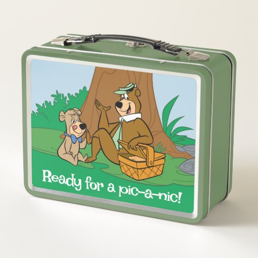 Yogi Bear and Boo Boo Picnic Snack Metall Brotdose (Rückseite)