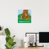 Yogi Bear and Boo Boo Picnic Snack Poster (Heimbüro)