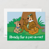 Yogi Bear and Boo Boo Picnic Snack Postkarte (Vorne/Hinten)
