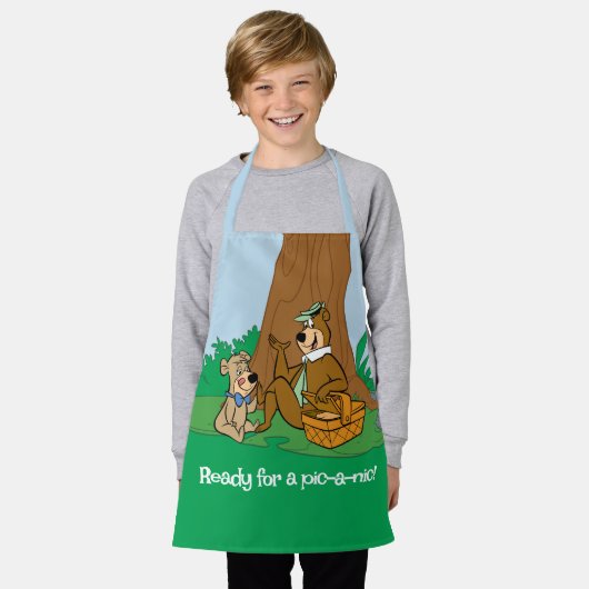 Yogi Bear and Boo Boo Picnic Snack Schürze (Getragen)