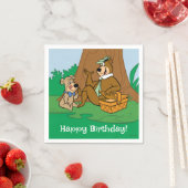 Yogi Bear and Boo Boo Picnic Snack Serviette (Beispiel)