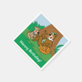 Yogi Bear and Boo Boo Picnic Snack Serviette (Ecke)