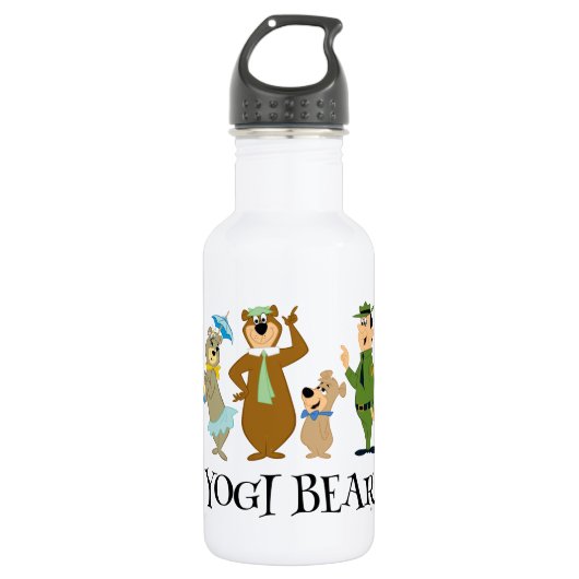 Yogi Bear and Friends Classic Pose Edelstahlflasche (Vorderseite)
