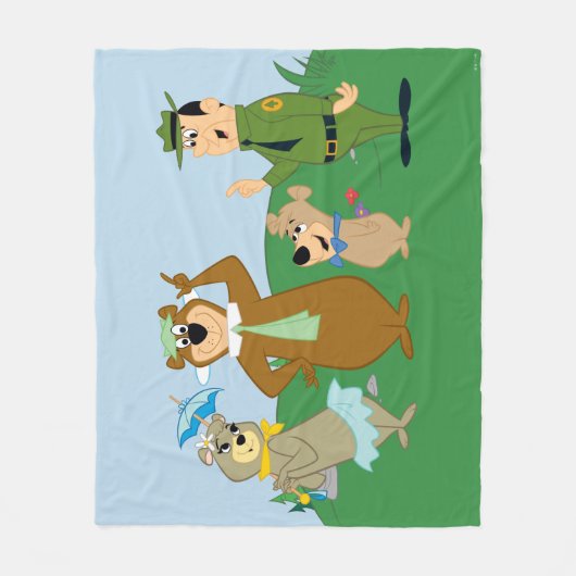 Yogi Bear and Friends Classic Pose Fleecedecke (Vorderseite)