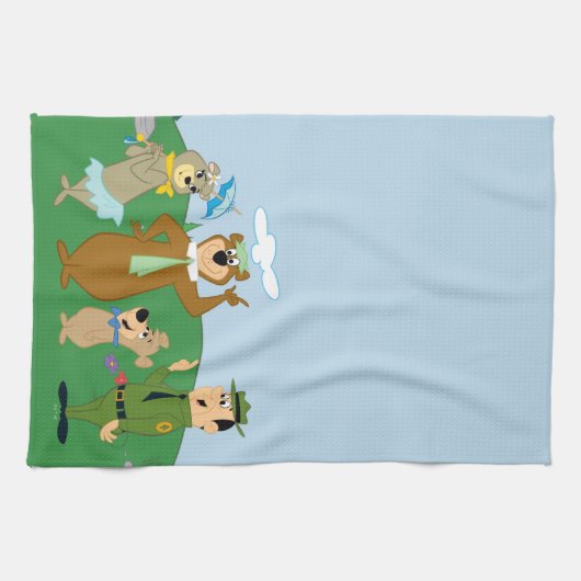 Yogi Bear and Friends Classic Pose Geschirrtuch (Horizontal)