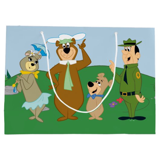 Yogi Bear and Friends Classic Pose Große Geschenktüte (Rückseite)