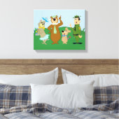 Yogi Bear and Friends Classic Pose Leinwanddruck (Insitu (Schlafzimmer))