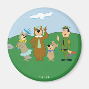 Yogi Bear and Friends Classic Pose Magnet