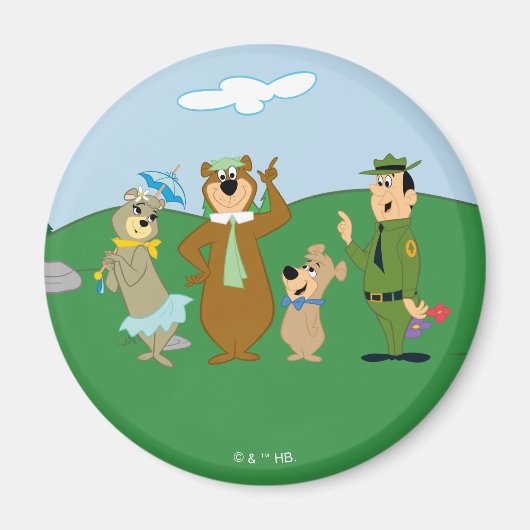 Yogi Bear and Friends Classic Pose Magnet (Vorne)