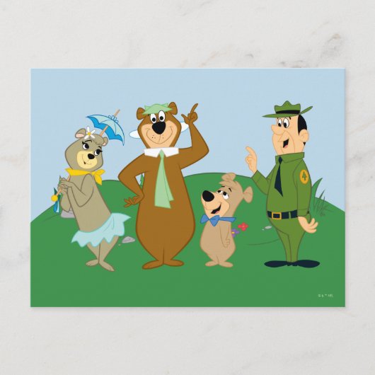 Yogi Bear and Friends Classic Pose Postkarte (Vorderseite)