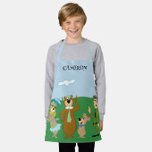 Yogi Bear and Friends Classic Pose Schürze (Getragen)