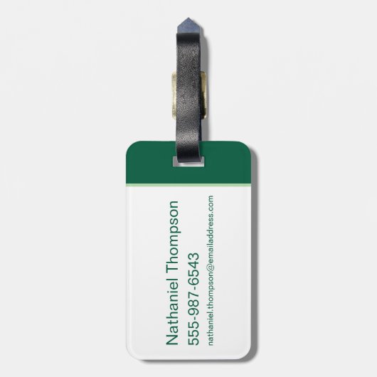 Yogi Bear and Friends Jellystone Park Camp Muster Gepäckanhänger (Rückseite vertikal)