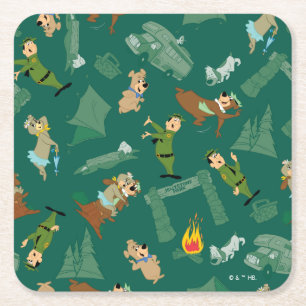 Yogi Bear and Friends Jellystone Park Camp Muster Rechteckiger Pappuntersetzer