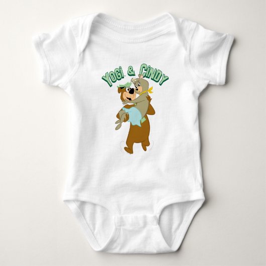 Yogi Bear Carry Cindy Bear Baby Strampler (Vorderseite)