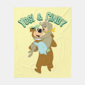 Yogi Bear Carry Cindy Bear Fleecedecke (Vorderseite)