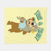 Yogi Bear Carry Cindy Bear Fleecedecke (Vorderseite (Horizontal))