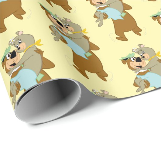 Yogi Bear Carry Cindy Bear Geschenkpapier (Rolleneckpunkt)