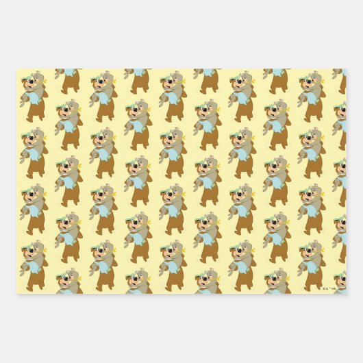 Yogi Bear Carry Cindy Bear Geschenkpapier Set (Vorderseite 3)