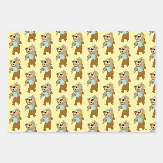 Yogi Bear Carry Cindy Bear Geschenkpapier Set (Vorderseite 2)