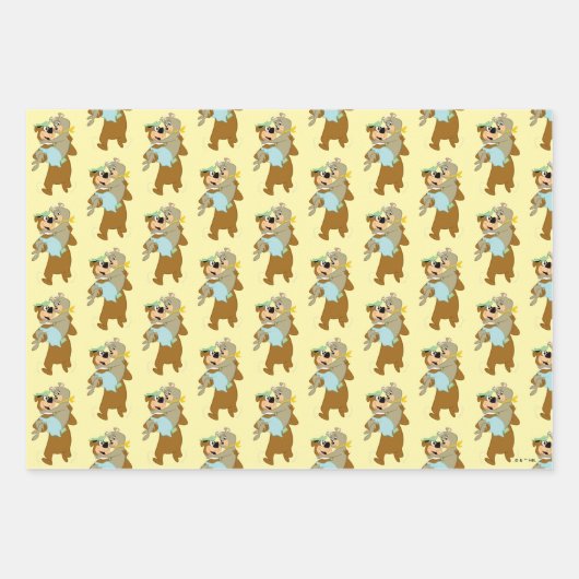 Yogi Bear Carry Cindy Bear Geschenkpapier Set (Vorderseite)