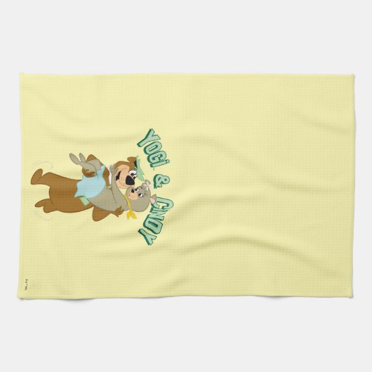 Yogi Bear Carry Cindy Bear Geschirrtuch (Horizontal)