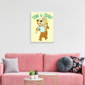 Yogi Bear Carry Cindy Bear Leinwanddruck (Insitu (Wohnzimmer))