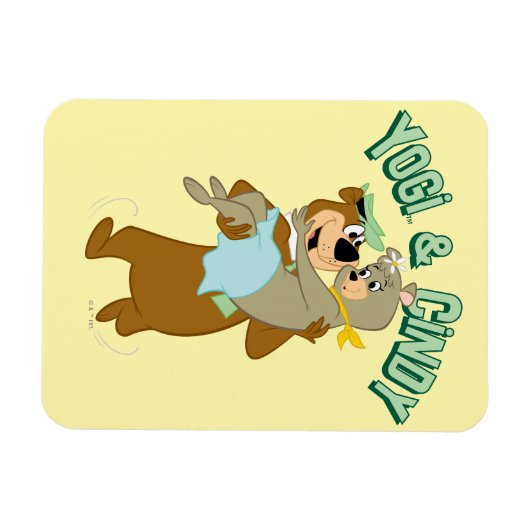 Yogi Bear Carry Cindy Bear Magnet (Horizontal)