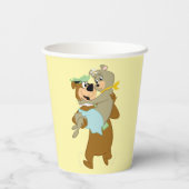 Yogi Bear Carry Cindy Bear Pappbecher (Rückseite)
