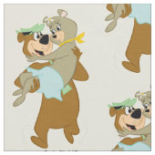 Yogi Bear Carry Cindy Bear Stoff (Nahaufnahme)