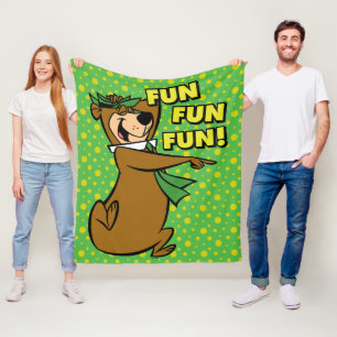 Yogi Bear Fun Fun Fun Fleecedecke