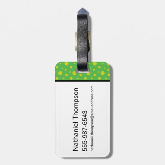 Yogi Bear Fun Fun Fun Gepäckanhänger (Rückseite vertikal)