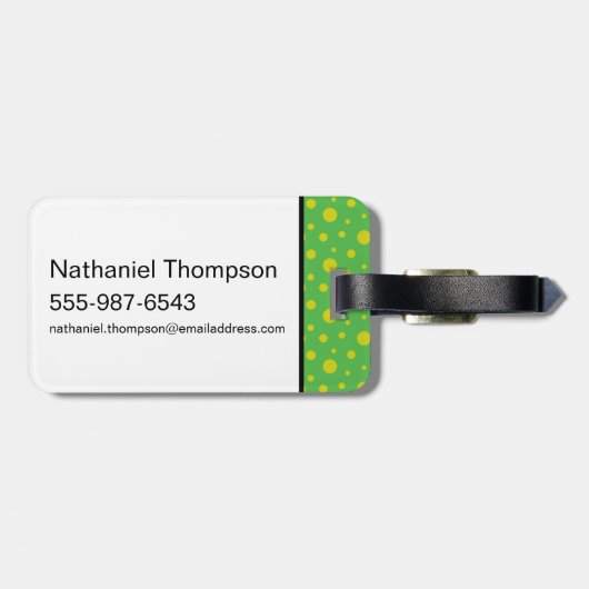 Yogi Bear Fun Fun Fun Gepäckanhänger (Rückseite horizontal)