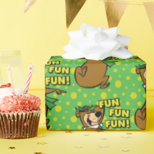 Yogi Bear Fun Fun Fun Geschenkpapier