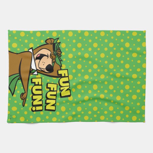 Yogi Bear Fun Fun Fun Geschirrtuch (Horizontal)