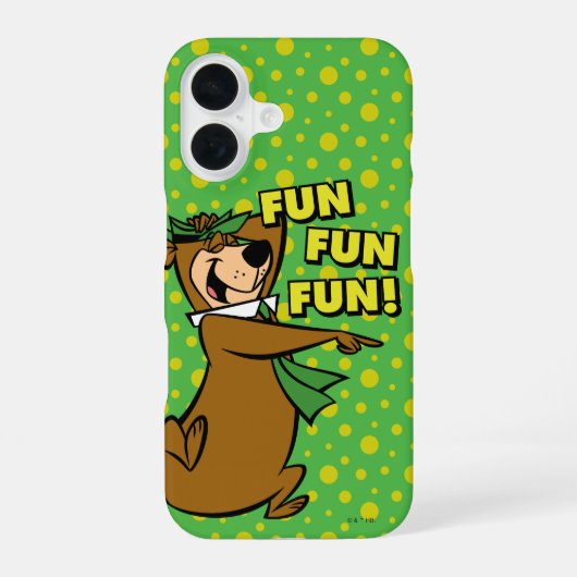 Yogi Bear Fun Fun Fun iPhone 16 Hülle (Rückseite)