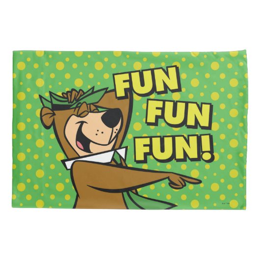 Yogi Bear Fun Fun Fun Kissenbezug (Rückseite)