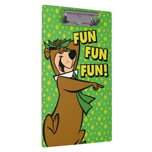 Yogi Bear Fun Fun Fun Klemmbrett (Rechts)