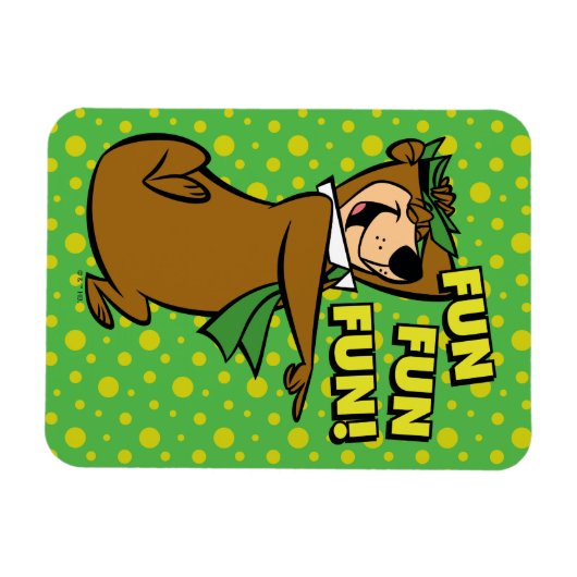 Yogi Bear Fun Fun Fun Magnet (Horizontal)