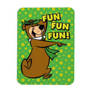 Yogi Bear Fun Fun Fun Magnet