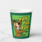Yogi Bear Fun Fun Fun Pappbecher (Rückseite)