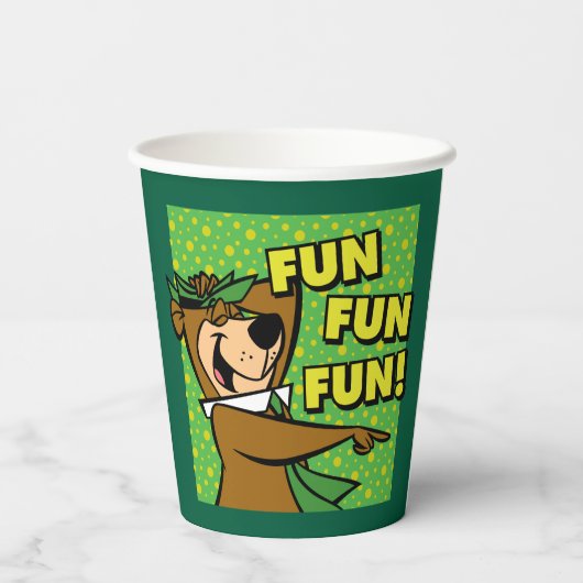 Yogi Bear Fun Fun Fun Pappbecher (Rückseite)