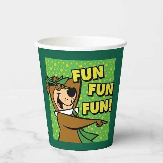 Yogi Bear Fun Fun Fun Pappbecher (Vorderseite)