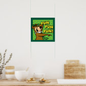 Yogi Bear Fun Fun Fun Poster (Küche)