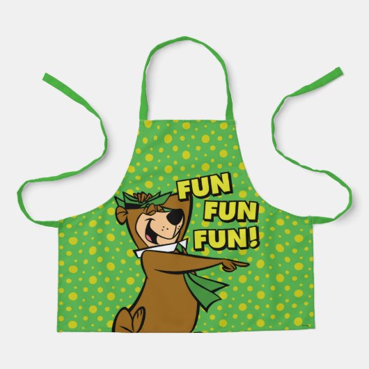 Yogi Bear Fun Fun Fun Schürze (Vorderseite)