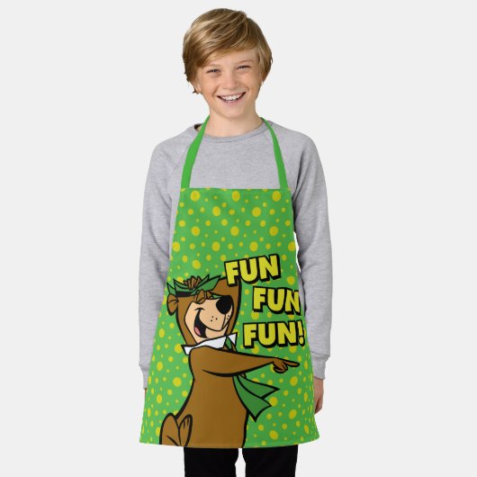 Yogi Bear Fun Fun Fun Schürze (Getragen)
