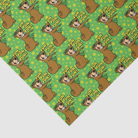 Yogi Bear Fun Fun Fun Seidenpapier (Ausschnitt)